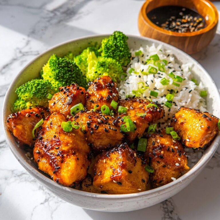 Air Fryer Honey Garlic Salmon Bites Recipe