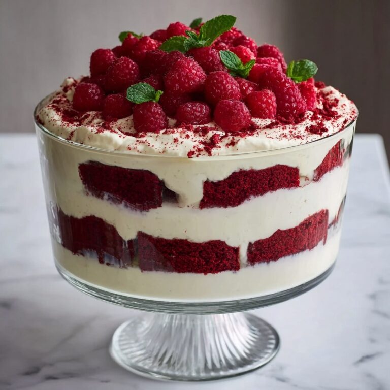 Red Velvet Trifle with Cream Cheese Mousse Recipe