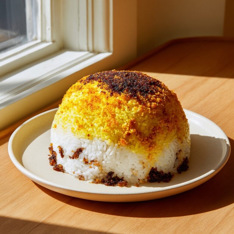 Persian Tahdig Golden Rice Recipe