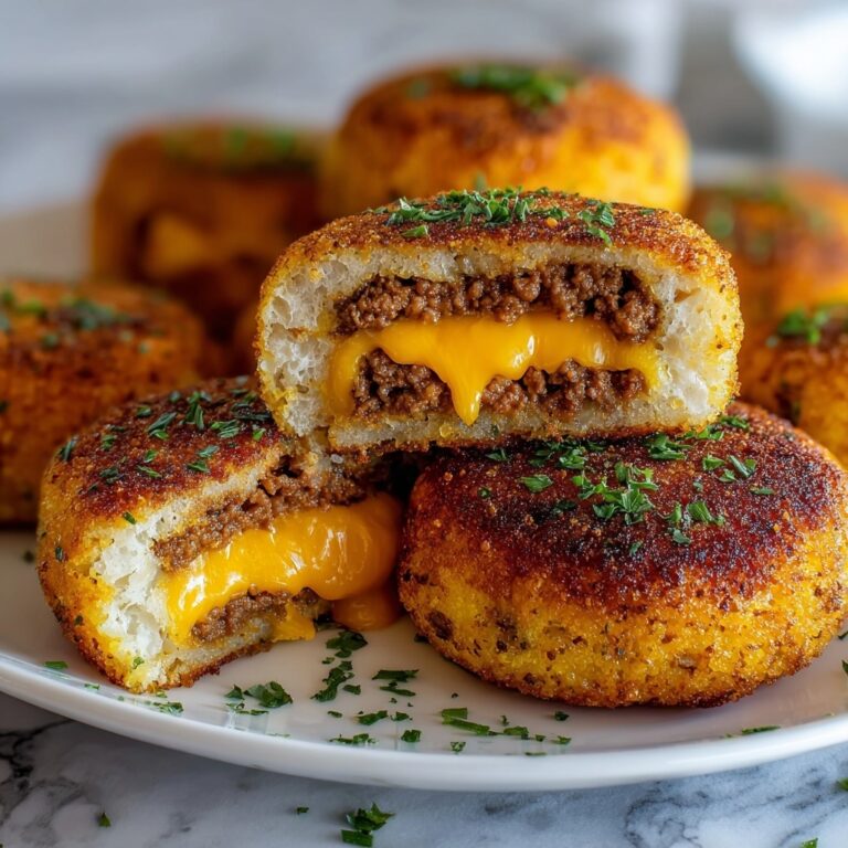 Garlic Parmesan Cheeseburger Bombs Recipe