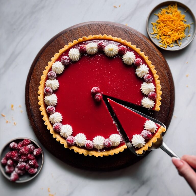 Cranberry Curd Tart with Almond Crust Recipe