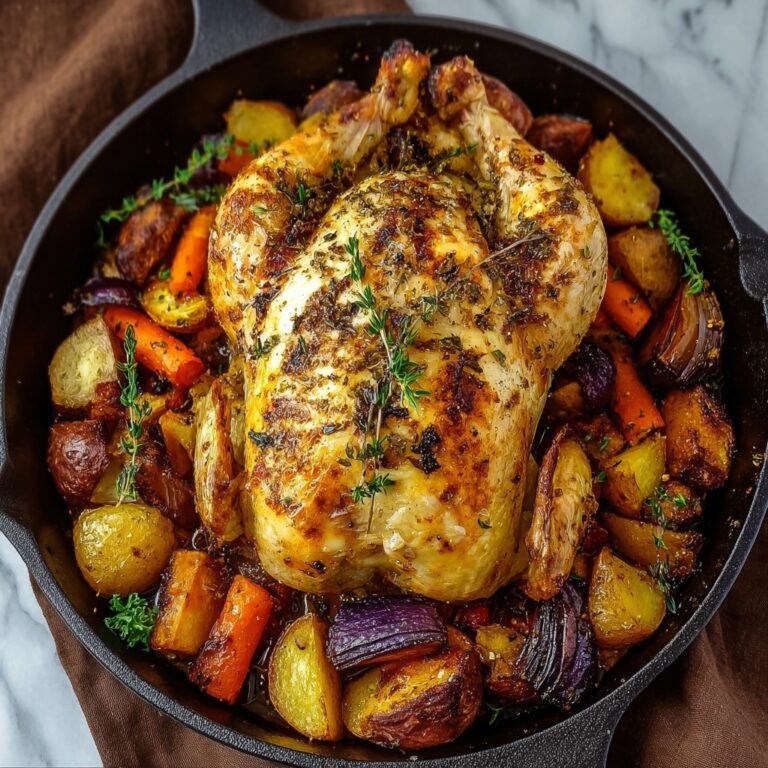 Roasted Garlic Chicken and Vegetables Recipe