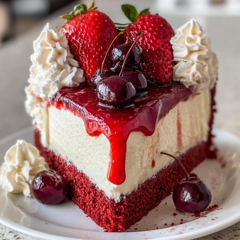 Red Velvet Strawberry Cheesecake – Creamy & Stunning Dessert Recipe