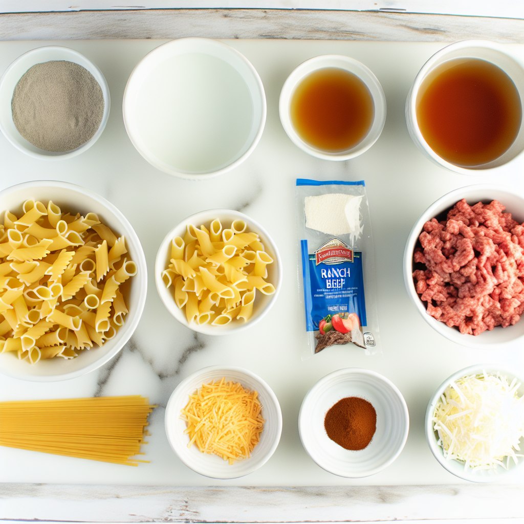 Hearty Ranch Beef Pasta Recipe - Recipe Image