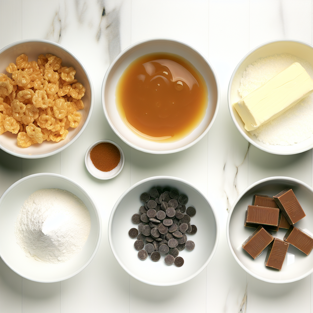 Star Crunch: Nostalgic Crispy Rice Treats with Chocolate and Caramel Recipe - Recipe Image