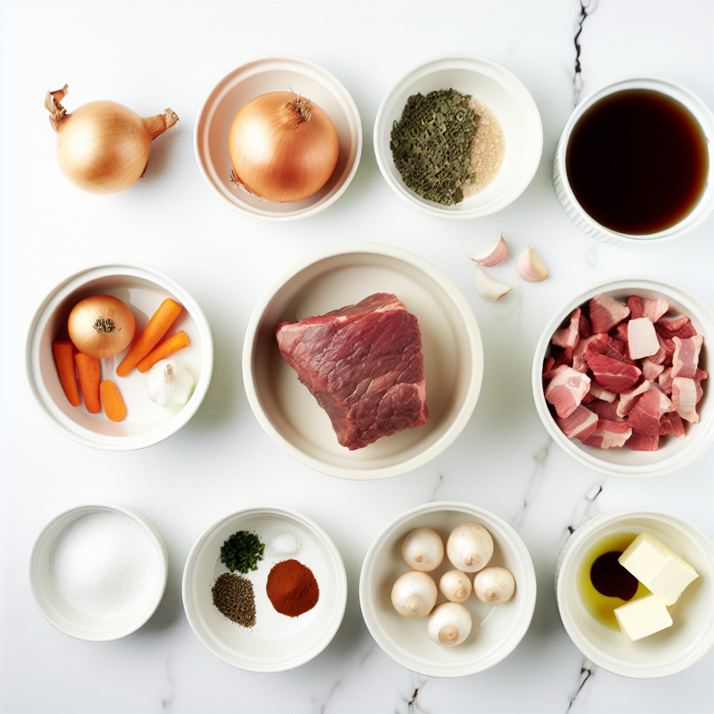 Classic Beef Bourguignon: A Hearty Comfort Dish Recipe - Recipe Image
