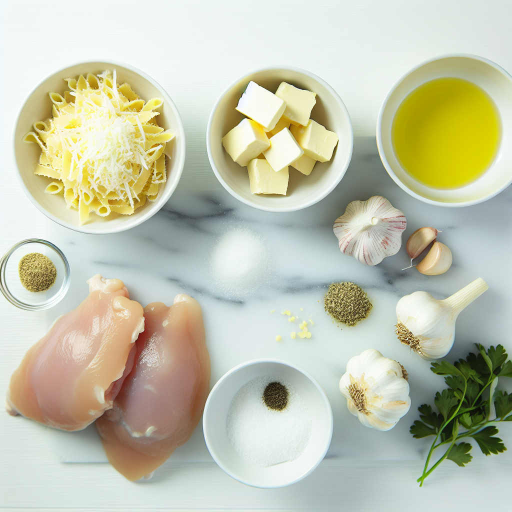 Creamy Chicken Garlic Parmesan Pasta Recipe - Recipe Image