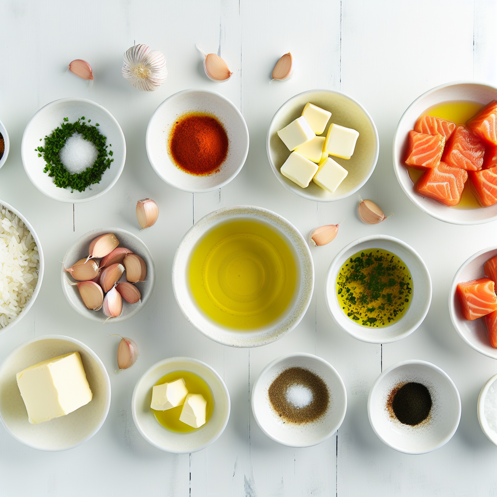 Garlic Butter Salmon Bites with Rice – 20-Minute Dinner Recipe - Recipe Image