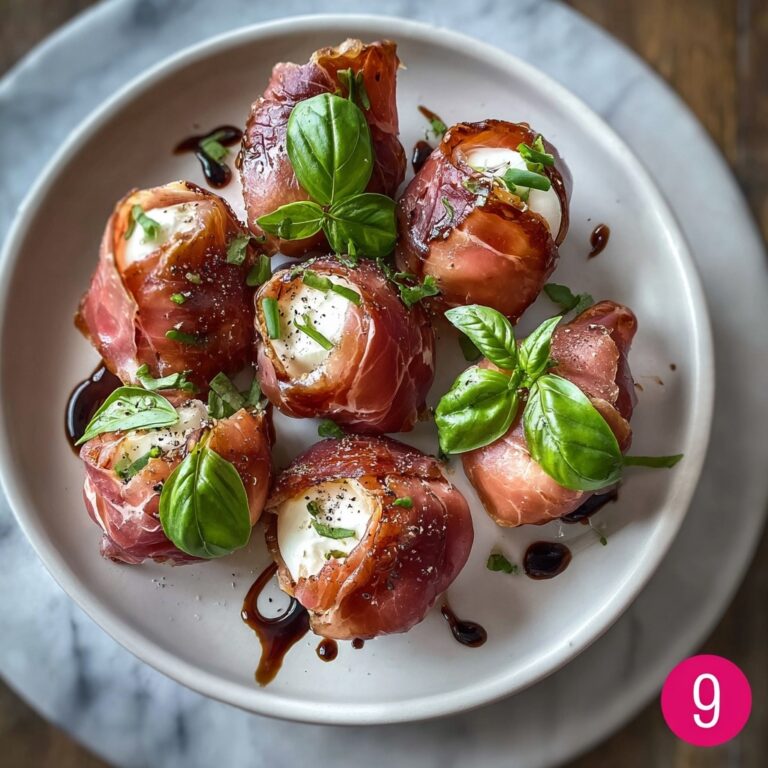 Prosciutto Wrapped Mozzarella Bites Recipe