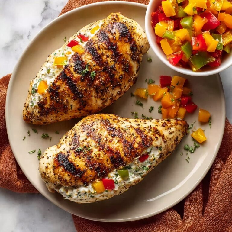 Spicy Stuffed Chicken Breast with Peppers Recipe