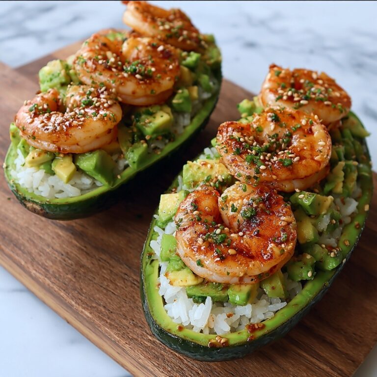 Shrimp Avocado Cucumber Boats Recipe