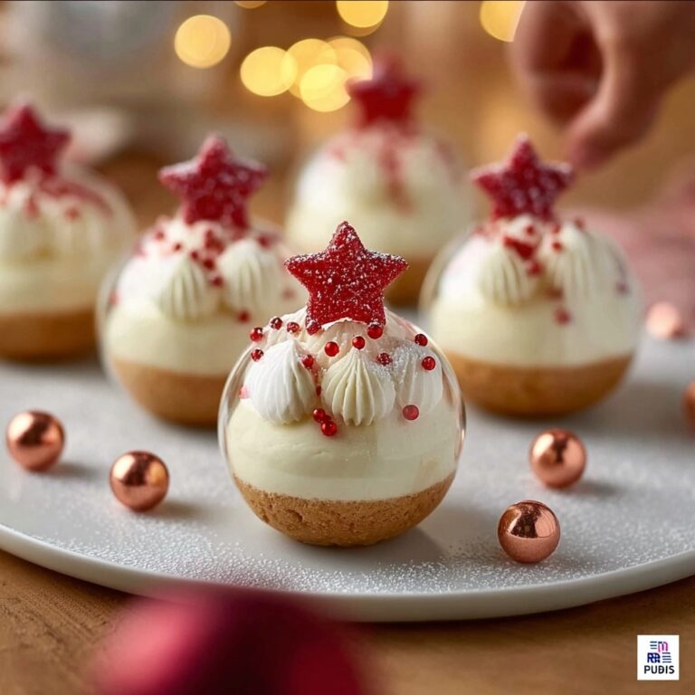 Snow Globe Cheesecake Bites with Cookie Crust Recipe