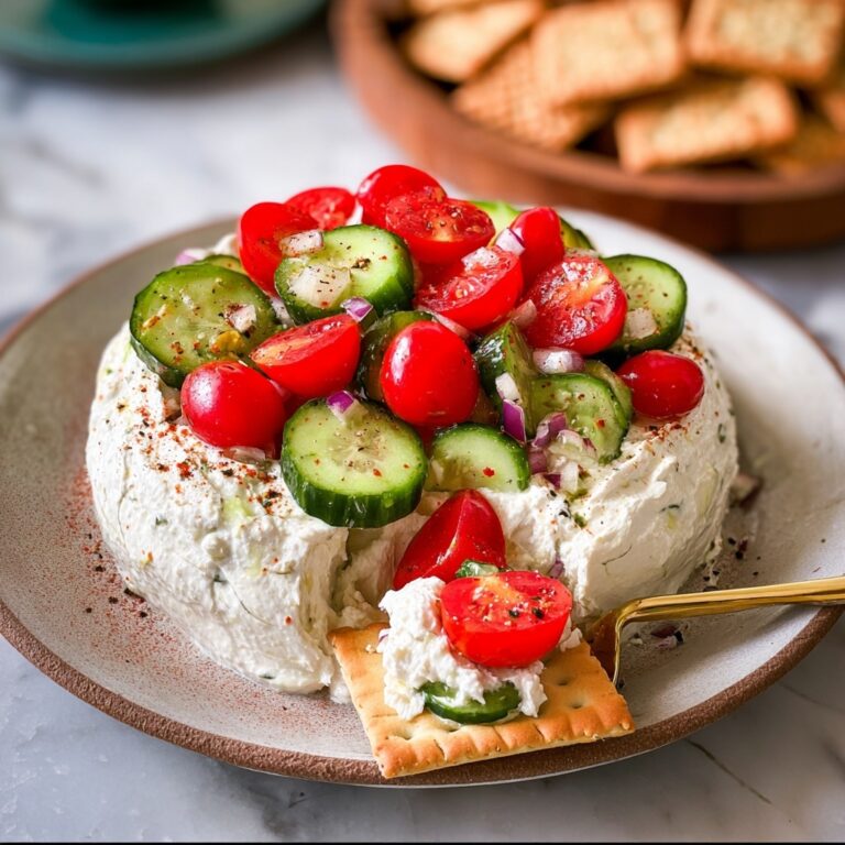 Greek Feta Dip with Fresh Vegetables and Olive Oil Recipe
