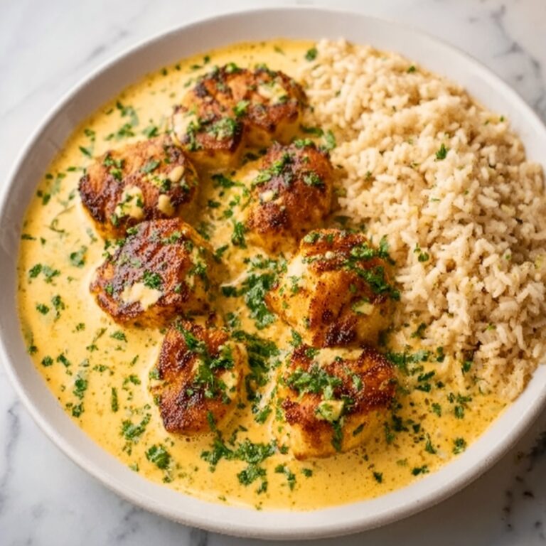 Chicken Scampi with Garlic Parmesan Rice Recipe