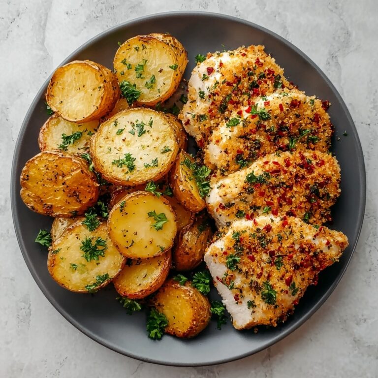Garlic Parmesan Chicken and Potatoes Recipe