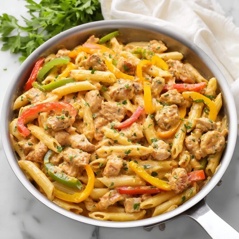Creamy Chicken Fajita Pasta Recipe