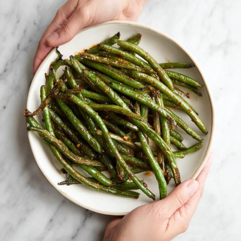 Air Fryer Green Beans with Garlic and Asian-Inspired Seasonings Recipe