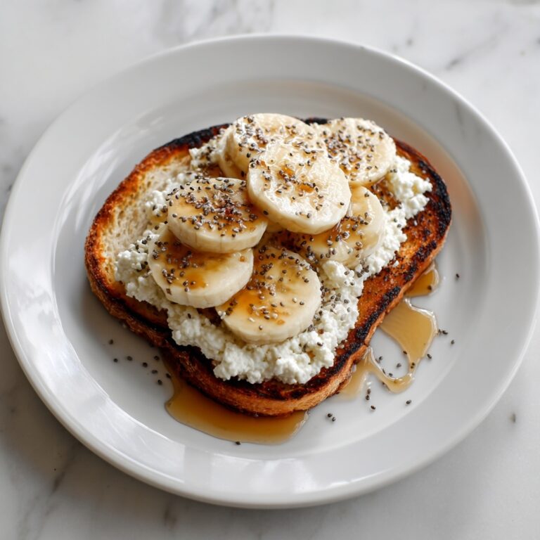 Cottage Cheese Banana Toast Recipe