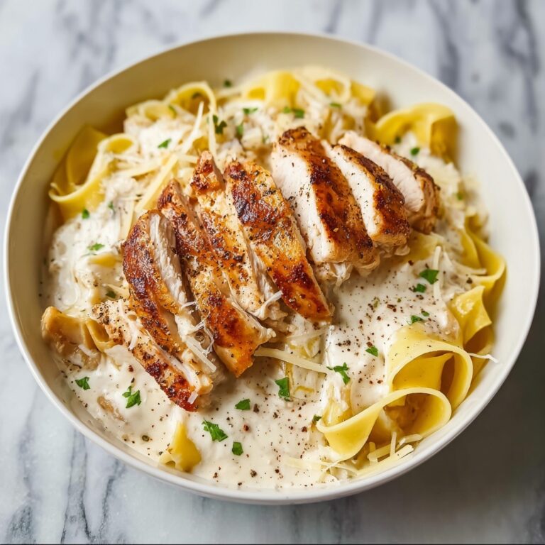 Skinny Low-Fat Chicken Fettuccine Alfredo Recipe