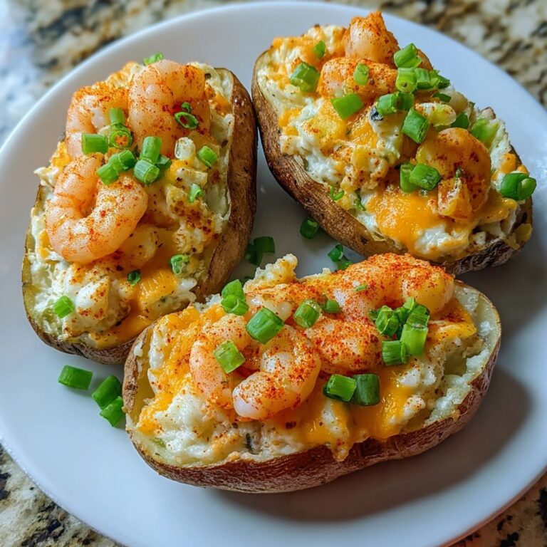 Loaded Cajun Seafood Stuffed Potatoes Recipe
