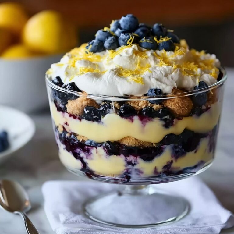Easy Lemon Blueberry Cheesecake Trifle Recipe