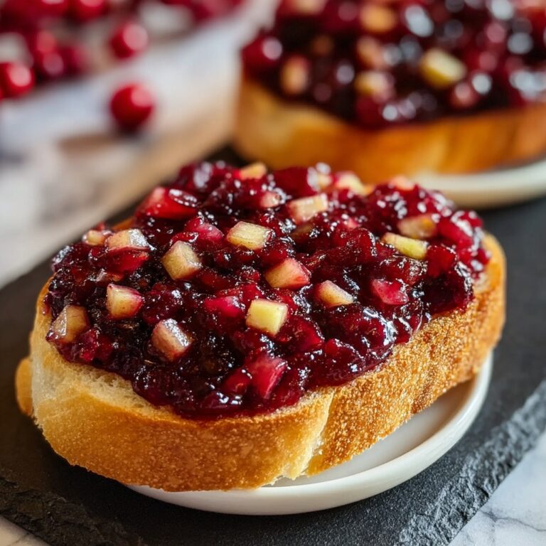 Apple Cranberry Chutney Crostini Recipe