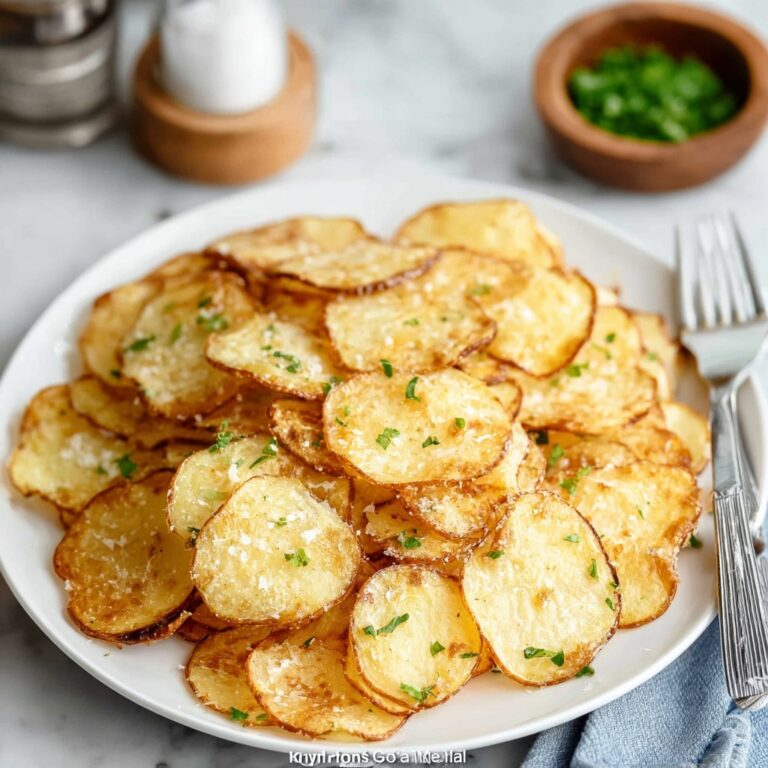 Oven Baked Potato Slices with Parmesan Recipe