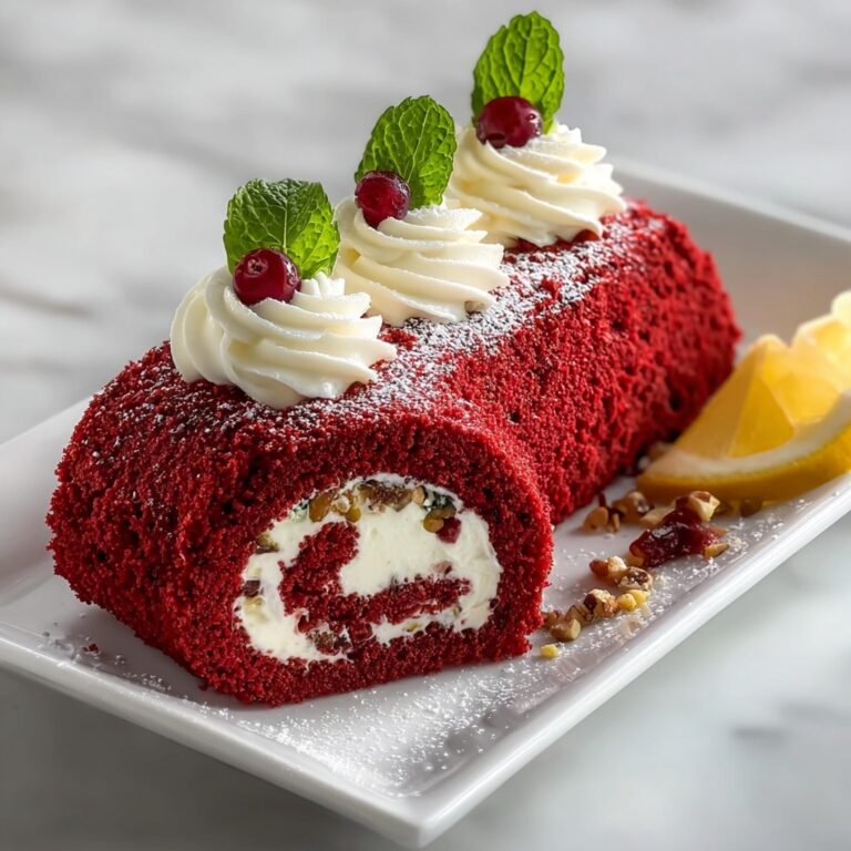 Christmas Red Velvet Cake Roll Recipe