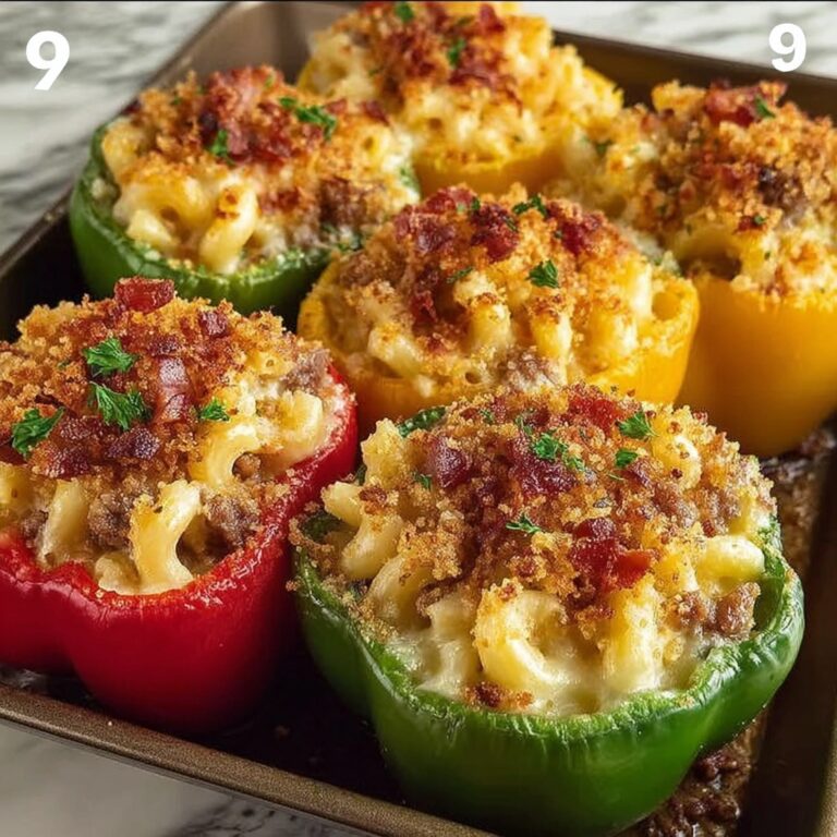 Smoked Bacon Mac Cheeseburger Stuffed Pepper Bombs Recipe
