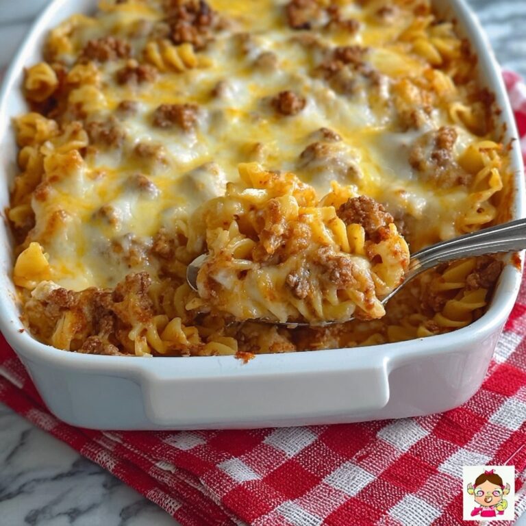Easy Cheeseburger Pasta Dinner Casserole Recipe