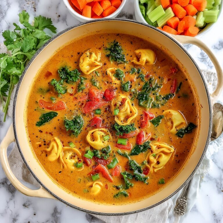 Creamy Tortellini Minestrone Soup Recipe