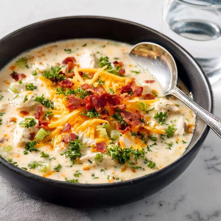 Slow Cooker Crack Chicken Soup: Creamy Comfort in a Bowl Recipe