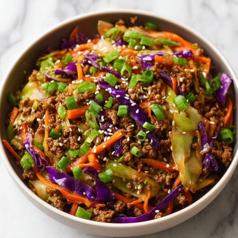 Ground Beef Egg Roll Bowl: All the Flavor, None of the Wrapper Recipe