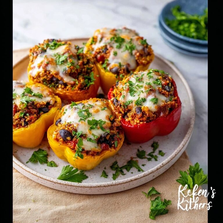 Juicy Crockpot Ground Turkey Stuffed Peppers Recipe