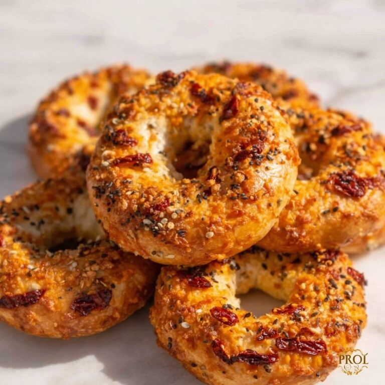 Sourdough Sun Dried Tomato Bagels with Herbs and Cheese Recipe