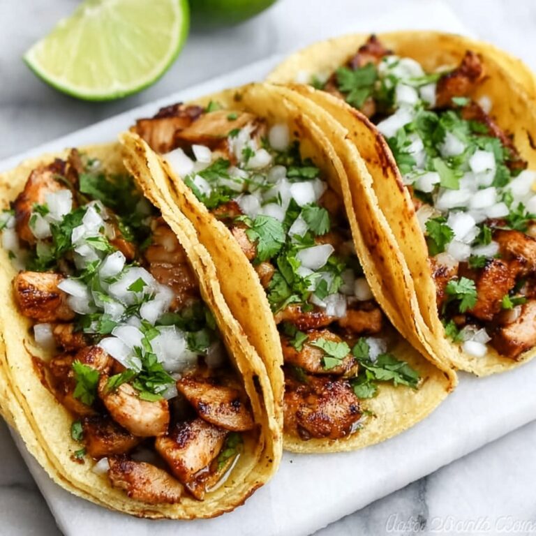 Chicken Mexican Street Tacos Recipe