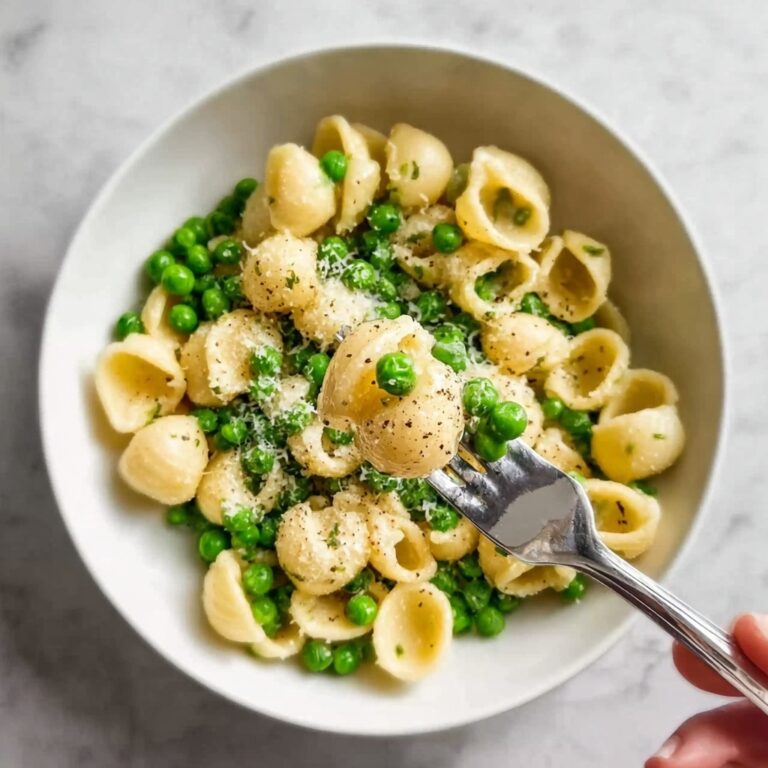 Creamy Pasta with Peas and Parmesan Recipe