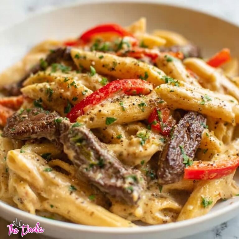 Ultimate Philly Cheesesteak Pasta Recipe