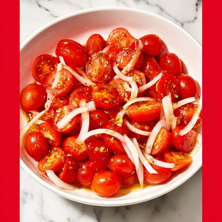 Cherry Tomato Onion Salad with Balsamic Recipe