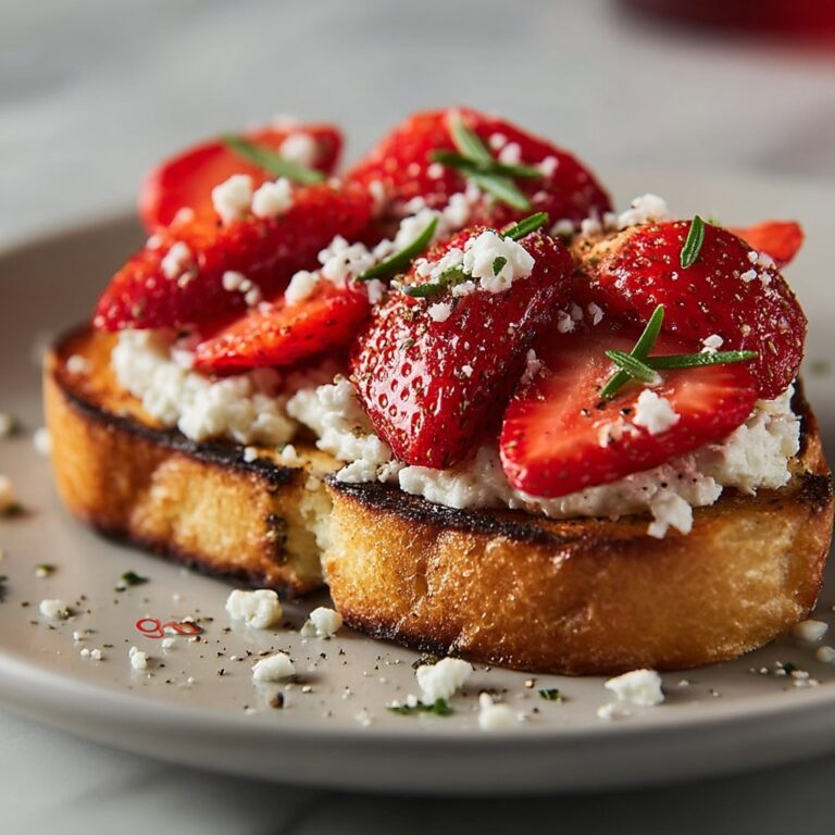Easy Roasted Strawberry Whipped Ricotta Toast for Busy Mornings Recipe