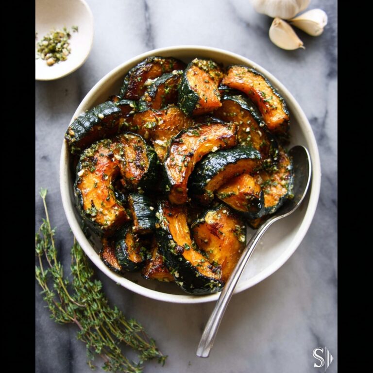 Roasted Kabocha Squash with Warm Spices and Herbs Recipe