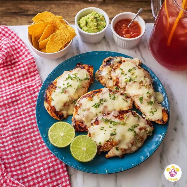 Grilled Salsa Verde Pepper Jack Chicken Recipe