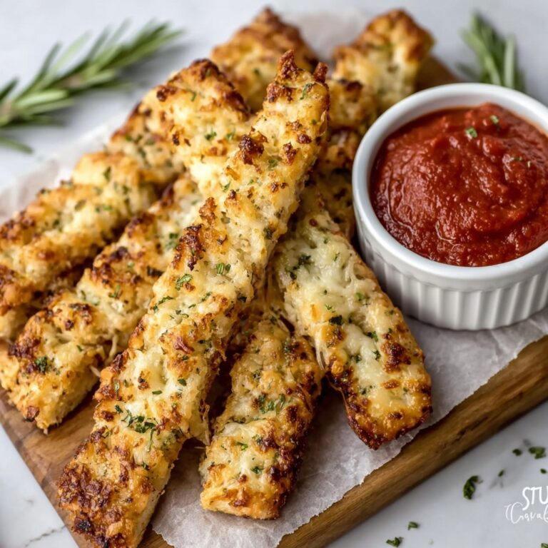 Rosemary-Parmesan Cauliflower Breadsticks Recipe
