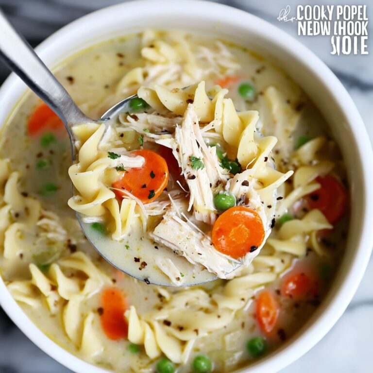 Slow Cooker Creamy Chicken Noodle Soup Recipe