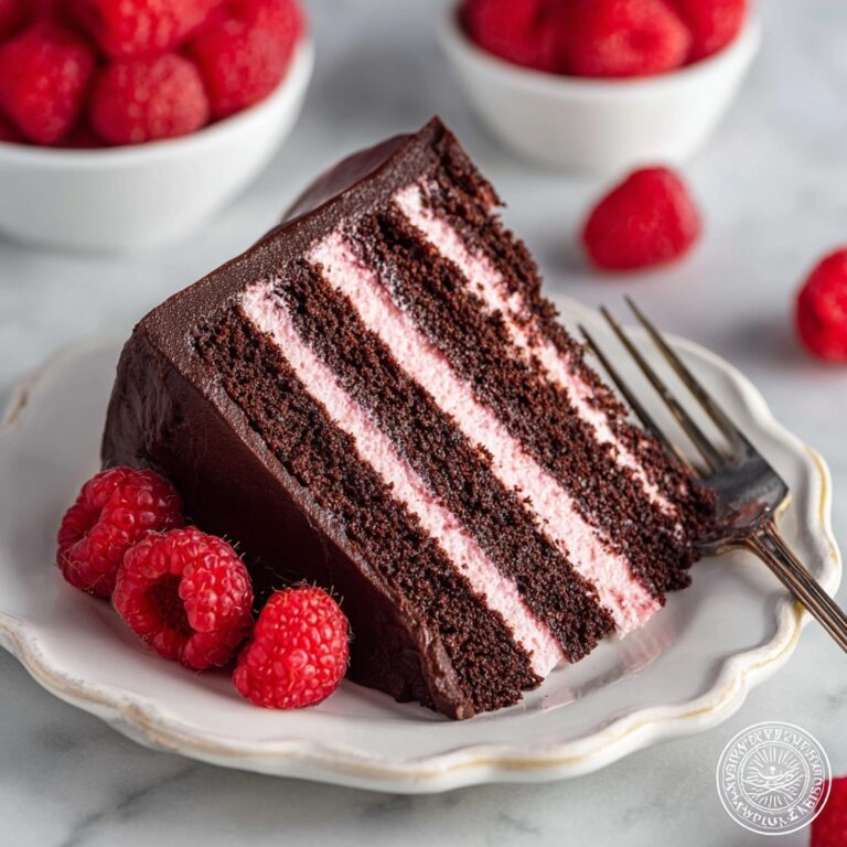 Chocolate Raspberry Cake with Ganache Recipe