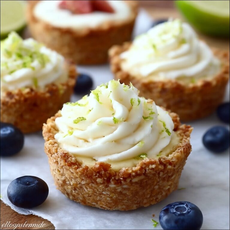 Zesty Key Lime Cheesecake Cookie Cups Recipe