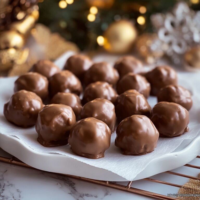 Chocolate-Coated Peanut Butter Balls Recipe