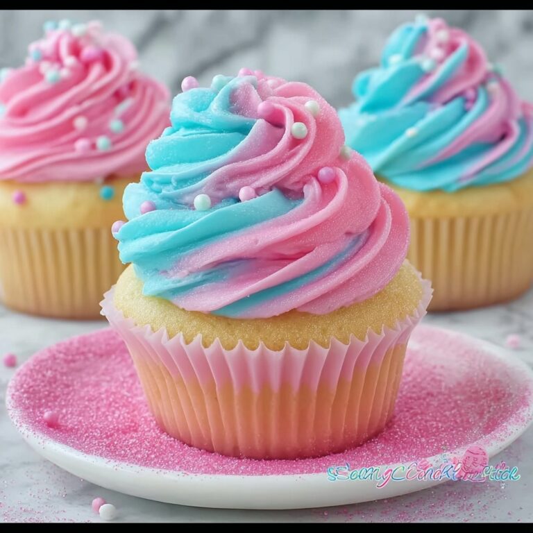 The Best Cotton Candy Cupcakes Recipe