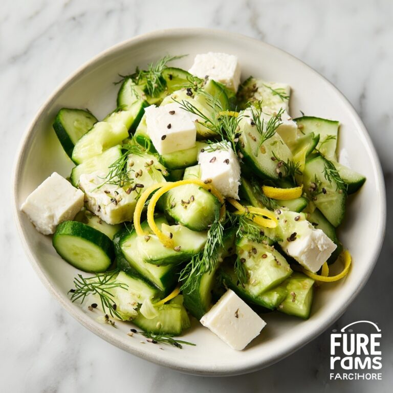 Cucumber Avocado Feta Salad Recipe