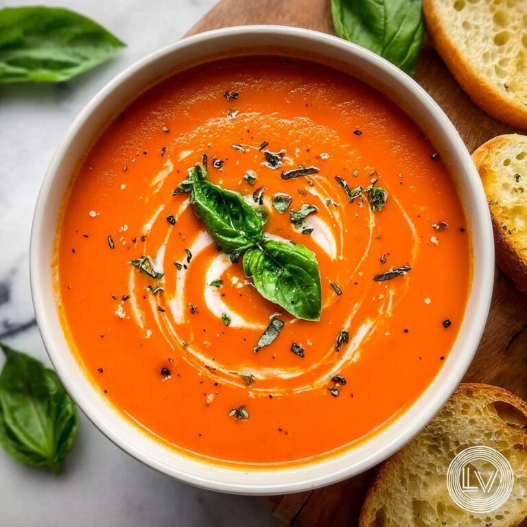 Creamy Tomato Basil Soup Recipe